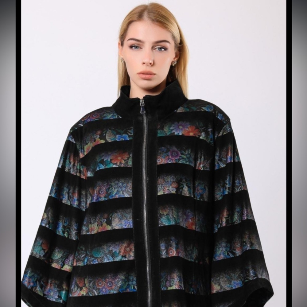 VTG 1990 Leather Club Fabio Fischer High Fashion Haute Couture Lambskin Jacket - Picture 3 of 8